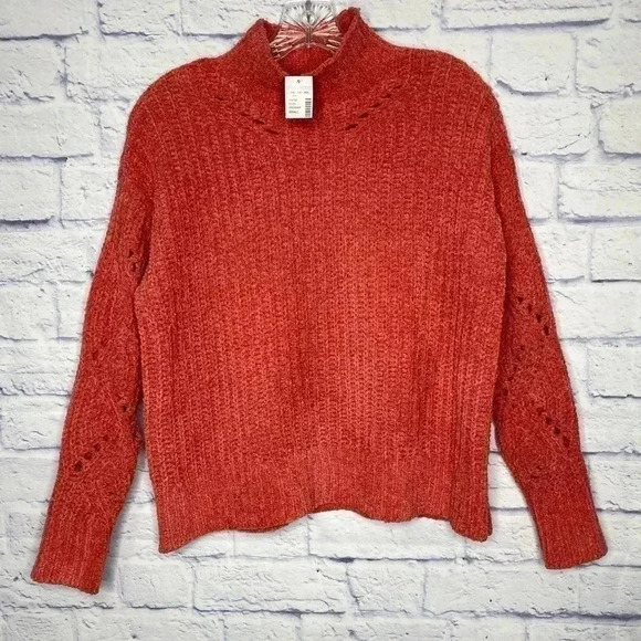 Maurices Fuzzy Soft Mock Neck Pullover Sweater - Picture 2 of 5